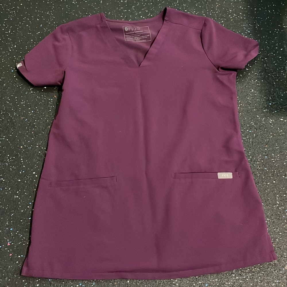 Figs scrub top XXS color plum